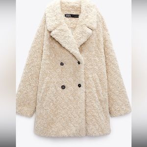 ZARA FAUX FUR COAT